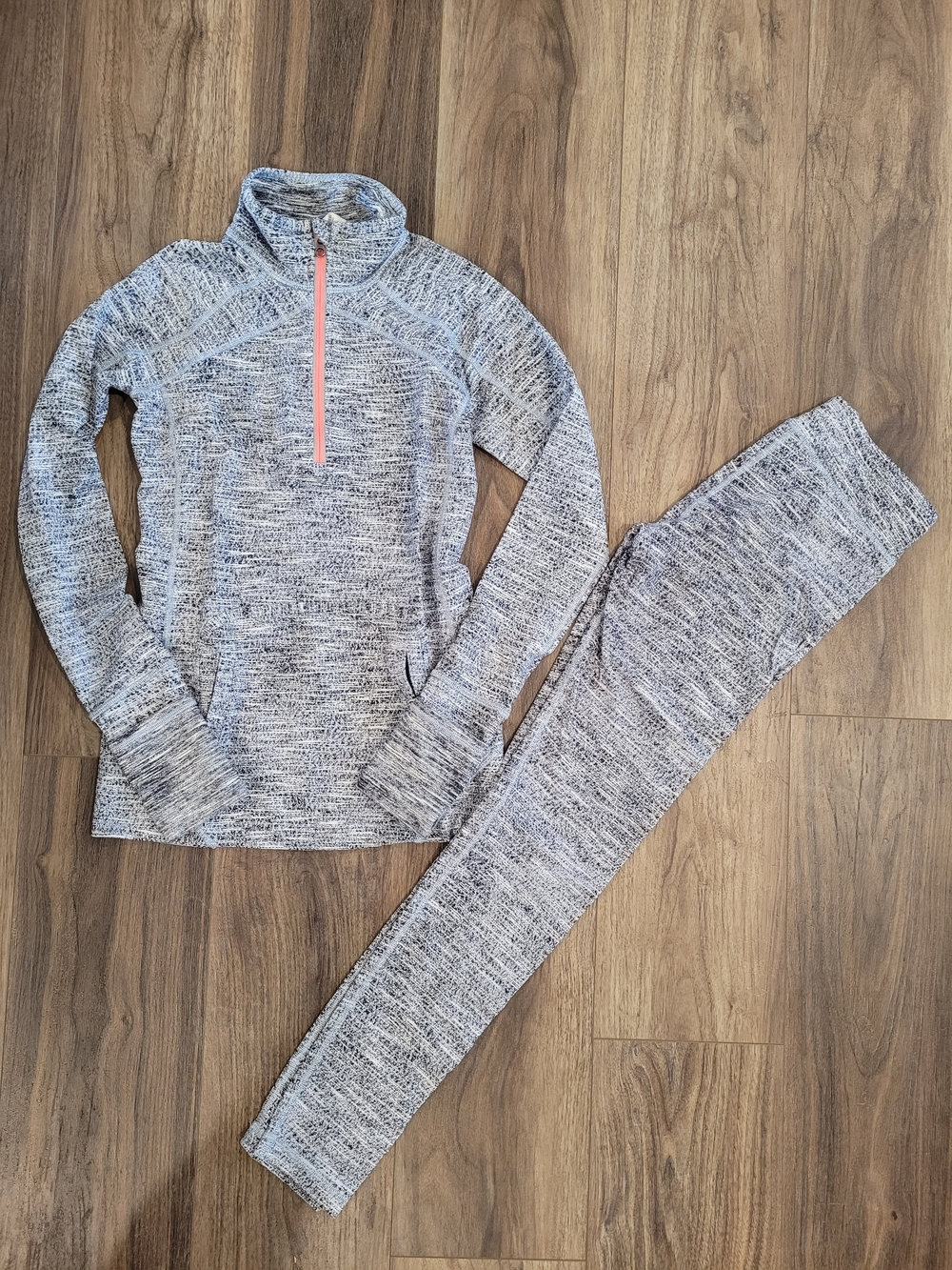 2 Pieces Ivivva 12 Athletic 3/4 Sweater Top & Pants/Leggings